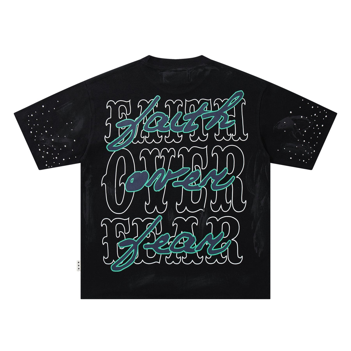 BKYS Revival Rhinestone Portrait Graphic T-Shirt — back